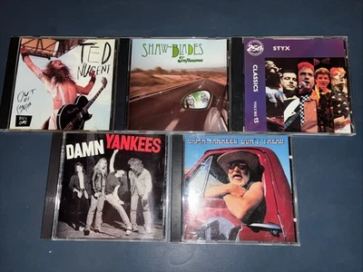Styx/Damn Yankees/Ted Nugent-5 CD Lot/Shaw-Blades(Rare)Rock VG - Image 1 of 3