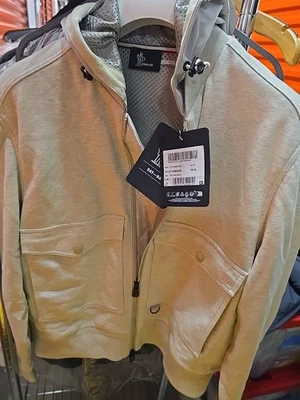 Cárdigan con capucha y cremallera Moncler para hombre, Euro XL, blanco crema, nuevo con etiquetas Foto 1 de 4