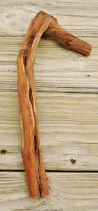 Palo de madera de vid de 14" tronco madera a la deriva decoración artesanías mango entrepierna torcida 1"D - Imagen 1 de 19