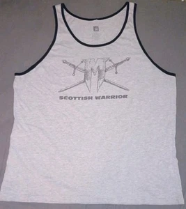 WWE Drew McIntyre Scottish Warrior Tank Top XL Gray MINT CONDITION - Picture 1 of 3