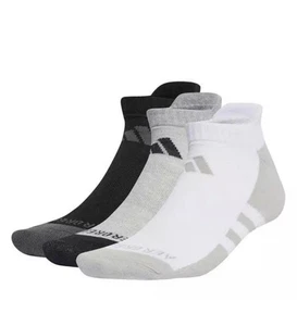 Adidas Socken Aeroready niedrig geschnitten 6er Pack schwarz/weiß/grau UK Größe 8,5-10 neu - Bild 1 von 10