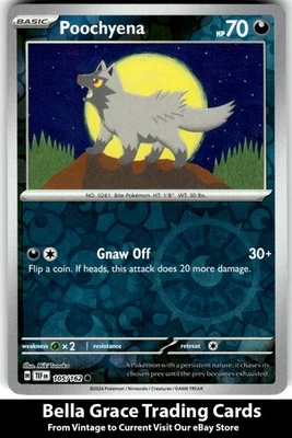 Poochyena #105/162 SV05: Temporal Forces Pokemon Common Reverse Holo - Image 1 of 2