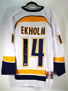 Matthias Ekholm No. Camiseta 14 Nashville Predators autografiada con certificado de autenticidad #BE275 - Imagen 1 de 4