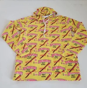 Felpa con cappuccio Backwoods Mild N naturale stampa all over taglia large unisex gialla usata in ottime condizioni - Foto 1 di 8