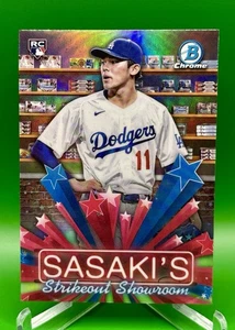 2025 Bowman Hobby Stars Roki Sasaki #HS-9 Rookie RC Los Angeles Dodgers - Picture 1 of 2