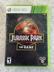 JURASSIC PARK THE GAME X-BOX XBOX 360 GAME DISC, MANUAL AND CASE NES HQ