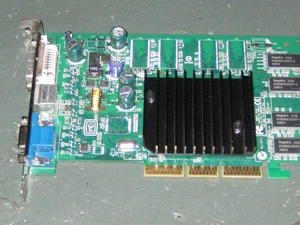 Nvidia e-GeForce4 MX4000 128MB DDR AGP 4X/8X Video Card Model P162 DVI, VGA, - Picture 1 of 7