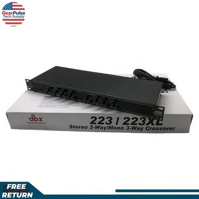 NEW DBX 223XL Rack Mountable Stereo 2-Way/Mono 3-Way Crossover US STOCK - Image 1 of 4