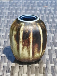 A Fabulous Martin Brothers Organic Gourd Vase w/ Metallic Glaze. - Picture 1 of 9