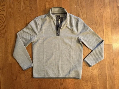 J Crew куртка мужская маленький подлинный флис вязаный пуловер NY серый - Изображение 1 из 4