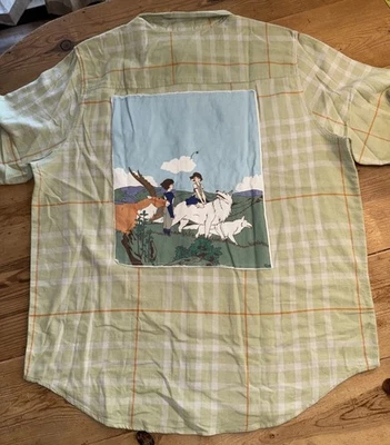Camisa Studio Ghibli Princesa Mononoke Floral Franela XL BoxLunch Nueva Sin Etiquetas Foto 1 de 4