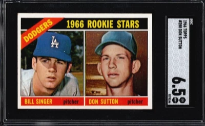 SGC 6.5 - 1966 Topps #288 Don Sutton RC Los Angeles Dodgers ROOKIE STARS HOF - Imagem 1 de 4