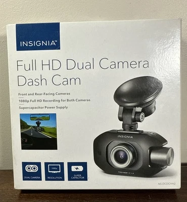Insignia Full HD Dual Camera Dash Cam Model  NS-DCDCHH2 New Open Box - Image 1 of 4