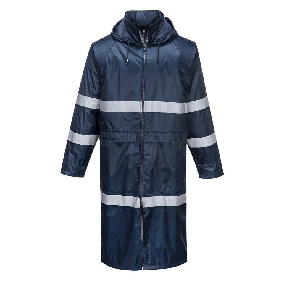 Iona Classic Rain Coat Reflective Navy Rain Coat - Image 1 of 2