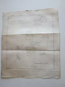 Carta de BLUNT 1847 "ISLAS DE BANCOS DE ARENA". 7-1/2" AMPLIO por 9" ALTO - Imagen 1 de 3