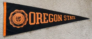 orig. 1950's O.S.C. Oregon State College Beavers 28x11 *VINTAGE COLLEGE PENNANT* - Picture 1 of 4