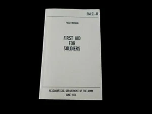 U.S ARMY MEDIC FIRST AID FOR SOLDIERS BOOK GUIDE ON EMERGENCIES HANDBOOK - Picture 1 of 10