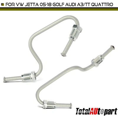 2x Manguera hidráulica de freno trasera Volkswagen Jetta Beetle Golf Audi A3 Quattro Foto 1 de 4