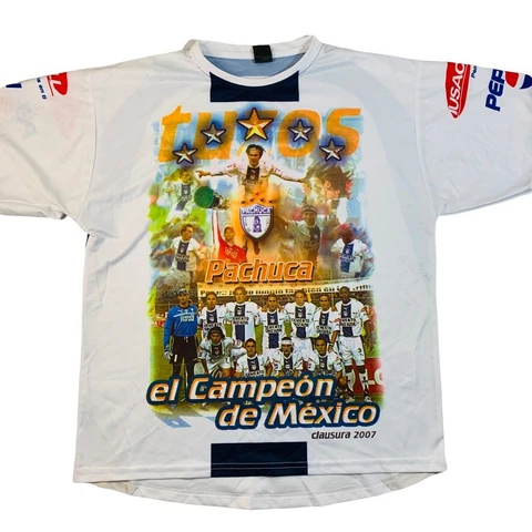 2007 Pachuca el Campeon de Mexico Champions jersey team graphic print Large Cover