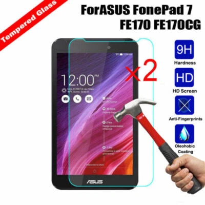2Pcs For ASUS ZenPad Tablet Hardness Tempered Glass Film Screen Protector - Image 1 of 4