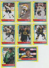 13/14 OPC Boston Bruins Sticker Set (8 Cards) - Jagr Orr Rask Chara Krejci +