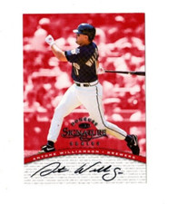 1997 Donruss Signature Series Antone Williamson Autograph Card Milwaukee Brewers