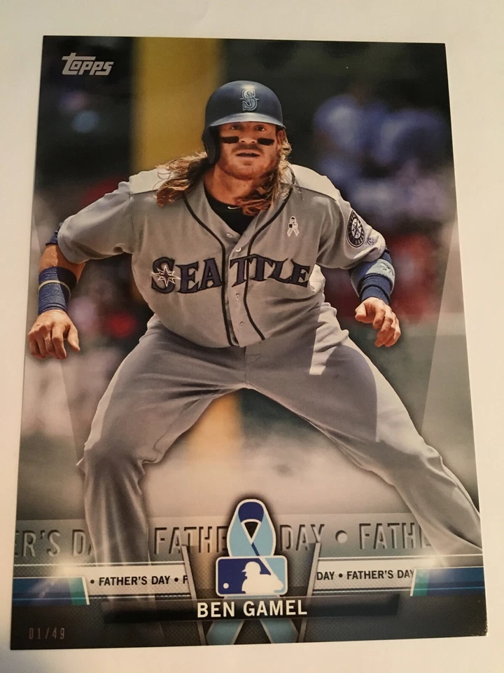 2018 Topps Salute 5x7 Jumbo Ben Gamel Mariners TS22 01/49 - Image 1 of 1