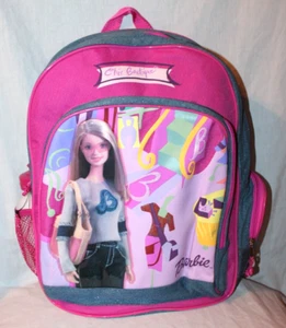 NEW WITH TAG VINTAGE 2003 BARBIE  LARGE  BACKPACK /WATER BOTTLE 12" X 17" - Picture 1 of 4
