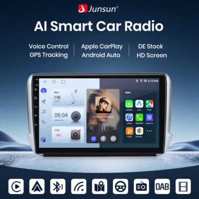 Für Peugeot 2008/208 2013-2017 32G Android 13 Autoradio CarPlay GPS Navi RDS - Bild 1 von 4