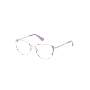 GUESS GU2904 Silver 010 Cat Eye Metal Optical Eyeglasses Frame 50-16-140 Petite - Picture 1 of 5
