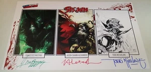 NYCC Comic Con 2018 Spawn Exclusive Print Poster Todd McFarlane SIGNED LE LOT B - Picture 1 of 4