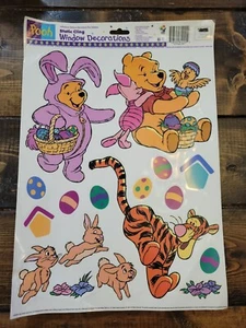 Easter Winnie The Pooh Window Decoration Stickers: Tigger Piglet Static Removabl - Picture 1 of 3