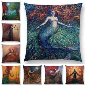 Mexico Style Abstract Mythological Figure Cushion Cover Fashion Pillow Case - Picture 1 of 49