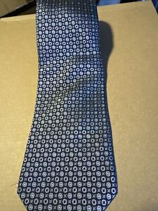 Banana Republic Black & Gray Geometric Tie 100% Silk Men's Necktie NWOT