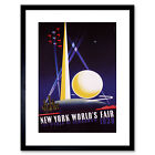 Vintage Ad World Fair New York USA 1939 Framed Print 9x7 Inch