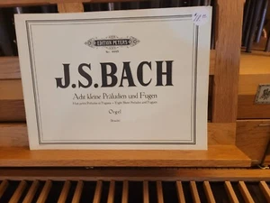 * Bach, ed Straube: 8 pequeños preludios y fugas; órgano (Peters) - Imagen 1 de 1