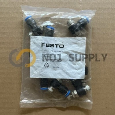 1PC FESTO GRLA-1/8-QS-6-RS-B 162965 One-way Flow Control Valve - Image 1 of 4