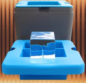 True Cubes Crystal Clear Ice Cube Maker- 4 Large Clear Ice Cubes for Cocktails - Picture 1 of 1