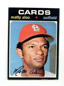 1971 Topps Baseball Card #720 Matty Alou Cardinals VG