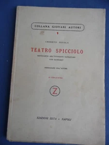 ZEVOLA-TEATRO SPICCIOLO-RIEVOCAZIONI DELL'800 NAPOLETANO-CON GLOSSARIO - Picture 1 of 1