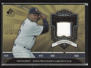 Tony Gwynn 2006 SP Legendary Cuts Baseball Chronology Materials {1025