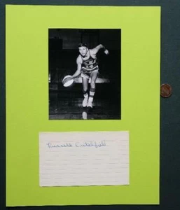 1968 ABA Champs Oakland Oaks Russell Critchfield signed autograph card & photo-- - Picture 1 of 1
