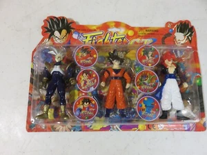 Vintage 2001 Dragon Ball Z Fighter GT Spielset Actionfiguren Knock Off versiegelt - Bild 1 von 5