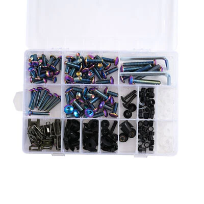 Stainless Steel Screws Fastener Kit for Ninja 250 Ninja 300 Ninja 400 2008-2023 Foto 1 de 4