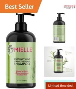 Biotin-Infused Rosemary Mint Shampoo - Strengthen & Nourish All Hair Types - Picture 1 of 8