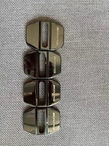 4Pcs Black Door Lock Cover Sticker for Mercedes Benz AMG W203 C E Class GLS CLA - Bild 1 von 6