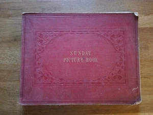 Whimper ~1860's Sunday Picture Book ~ Many Engravings ~ Scripture SPCK Religion  - Picture 1 of 12