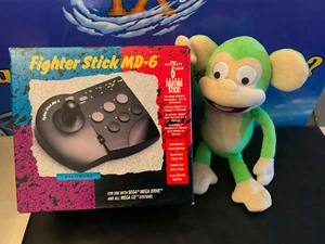 FIGHTER STICK MD-6 PAD ARCADE MANETTE SEGA MEGADRIVE MEGA CD PAL NEUF NEW SEALED - Picture 1 of 10