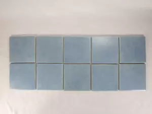 10 x UNUSED, RICHARDS, Vintage, circa 1930s, 4" Square, 6 mm, Blue Tiles. (C) - Picture 1 of 12