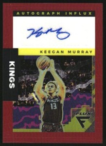 2022-23 Panini Flux Autograph Influx Red #13 Keegan Murray Auto /49